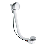 Crosswater Bath Waste vidage baignoire avec bonde tournant et trop plein 52 et 90mm chrome SW30906