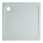 Crosswater Shower Tray Receveur de douche 90x90x4.5cm carré avec traitement anticalcaire bonde 90mm blanc SW30864