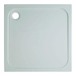 Crosswater Shower Tray receveur de douche - 76x76x4.5cm - carré - traitement anticalcaire - vidage 90mm - blanc SW30793