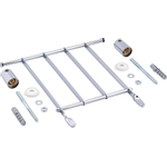 Duravit Duravital Emmerrooster - met bevestigingsset - hoogglans chroom 0291274