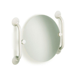 Handicare Linido garniture pour miroir basculant acier inoxydable blanc 0606181