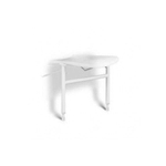 Handicare Linido ensemble double de pieds d''appui pour sièges de douche inox revêtu blanc GA47694