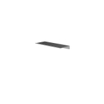 Hotbath &MORE Planchet - 30cm - inclusief bevestigings rails - PVD - geborsteld gunmetal (antraciet) SW1245916
