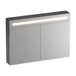 BRAUER Promise Deluxe spiegelkast – 99x70x15 cm – directe LED – 2 deuren, dubbelzijdige spiegeldeuren – Damascus SW720916
