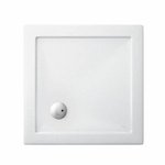 Crosswater Showertray Douchebak - 80x80x4cm - vierkant - acryl - glans wit SW21536