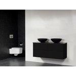 BRAUER New Future Corestone13 Vasque à poser noir Meuble salle de bains 120cm sans miroir noir SW25155