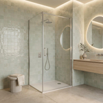 Fortifura Galeria Douchecabine - 80x180x200cm - profiel veiligheidsglas - antikalk - chroom SW1443539