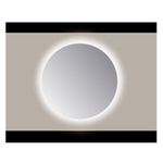 Sanicare q miroirs miroir rond 65 cm pp poli tout autour ambiance blanc chaud leds (sans capteur) SW278993