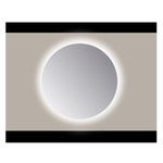 Sanicare Q-mirrors miroir rond 90 cm PP aiguisé tout autour Ambiance Cold White LEDs avec capteur SW278989
