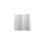 INK SPK2 armoire de toilette – 80 x 74 x 14 cm – 2 portes, portes-miroir double face – Blanc mat SW353435