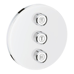 Grohe SmartControl Mitigeur thermostatique encastré - 3 boutons - adapté pour 3 fonctions - rond - blanc SW104928