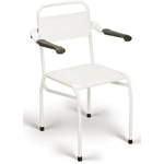 Handicare Handicare Linido chaise de douche hauteur d'assise 54cm avec accoudoirs relevables blanc 0607120