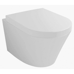Wiesbaden Vesta hangtoilet – verdekte bevestiging – diepte 52 cm – met softclose zitting – glans wit SW49005