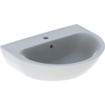 Geberit Renova wastafel - 60cm - 1 kraangat - met overloop - wit SW417384