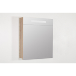 BRAUER 2.0 Armoire toilette 60x70x15cm avec 1 porte gauche et éclairage LED Legno Calore SW30769