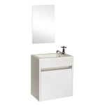 BRAUER New Future Armoire lave-mains avec miroir 40x22cm gauche Blanc SW2288