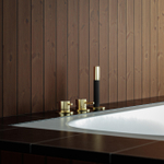 Hotbath Archie Combinaison bord de baignoire mitigeur monocommande sans bec avec inverseur 2 voies BBP ACIER INOXYDABLE 316 SW798809