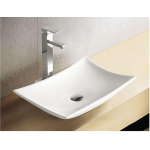 Wiesbaden Scala vasque à poser rectangulaire 56 x 37 x 10,5 cm céramique brillant blanc SW65830