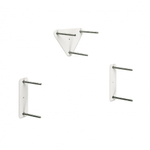 Handicare Linido contre-plaque siège de douche acier inoxydable blanc 0607096