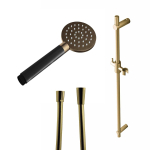 Hotbath Mate ensemble barre de douche avec douchette et flexible de douche laiton vieilli SW656690