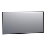 Saniclass Silhouette Miroir 139x70cm noir aluminium SW228065