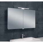Xellanz Bright Armoire miroir 100x60x14cm avec éclairage LED aluminium SW75891