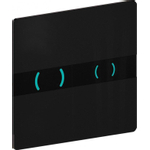 Wisa Xs eos plaque de commande infrarouge df avec LED verre noir SW48427