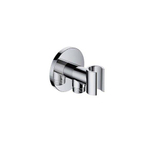 Hotbath Cobber M515 wandsteun - met uitlaat - geborsteld nikkel (RVS) SW74261