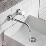 Crosswater Kai Inbouw wastafelkraan - 2 gats - met inbouwdeel - hoogglans chroom SW84109