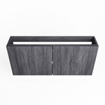 Mondiaz FOWY Meuble sous lave-mains - 110x22x50cm - 2 portes - push to open - softclose - Antracite SW1016911