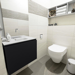 Mondiaz OLAN Meuble lave-mains 60x30x40cm sans trous de robinet 1 tiroir Urban mat avec lavabo LEX Centre Solid Surface Blanc SW473213