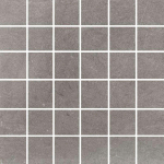 Armonie Ceramiche carrelage mosaïque - 5x5cm - 10mm - Carré - Aspect pierre naturelle - Argile grise mate SW359851