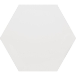 Douglas Jones Vintage Wandtegel hexagon 15x17cm 8mm witte scherf Blanco SW360896