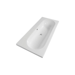 BRAUER Palermo lavabo pour meuble 100cm 1 lavabo 2 trous céramique blanc SW24916
