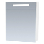 Saniclass 2.0 Armoire toilette 60x70x15cm avec 1 porte droite et éclairage LED Blanc brillant SW6562