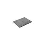 Thebalux Type wastafelblad 60x46cm frame mat zwart Keramiek Petra Grey SW765909