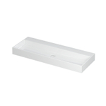 INK United lavabo - 120x45x11cm - 1 cuve - 0 trous de robinet - porcelaine blanc brillant SW207346