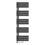 Belrad Radiateur sèche-serviettes électrique Raccordement gauche/combinaison- Noir 1600X500 SW1152689