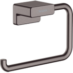 Hansgrohe AddStoris Q closetrolhouder - zonder klep - geborsteld zwart chroom (antraciet) SW651172