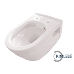 Wiesbaden Prio WC suspendu sans bride brillant blanc SW102846