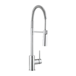 Crosswater Cook Keukenkraan enkele bediening - met flexibele veer uitloop - met handdouche - met bediening - hoogglans chroom SW104492