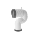 Laufen coude d'évacuation 220 - 350 plastique 0080120