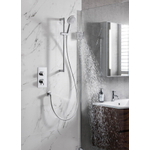 Crosswater Kai Set de douche - robinet à encastrer - avec boutons Dial - barre de douche - chrome SW104193