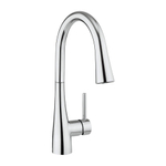 Crosswater Cook Keukenkraan enkele bediening - met flexibele uitloop - met handdouche - met verdekte bediening - hoogglans chroom SW104488
