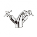 Crosswater Belgravia Robinet de lavabo bas - poignée croix - sans bonde - chrome SW104495