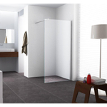 Wiesbaden Graffic douche à l'italienne 800 x 2000 x 10 mm revêtement nano verre de sécurité verre clair/chrome SW105461