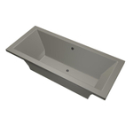 Xenz Society Duobad - 170x75x53 - afvoer Midden - acryl - cement SW102903