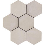 Ragno Rewind Vloer- en wandtegel hexagon 18x21cm 9.5mm R9 porcellanato Polvere SW24187