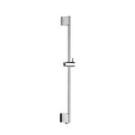 Hotbath Barre de douche - 90cm - arrivée d'eau intégrée - ronde - ABS - chrome SW12574