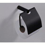 Wiesbaden Ida Porte papier de toilette avec couvercle noir mat SW110887